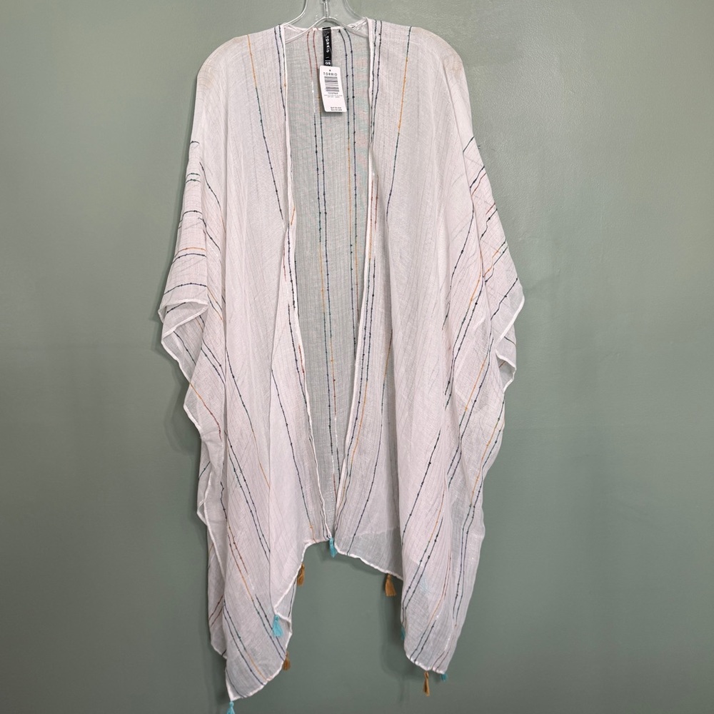 Multicolor Stripe Ruana